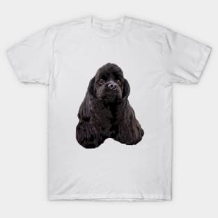 American Cocker Spaniel Black T-Shirt